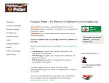 Tablet Screenshot of holzbau-peter.de